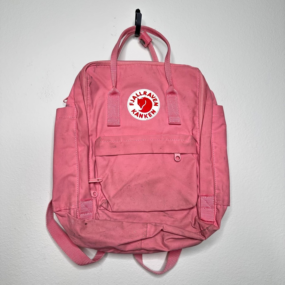 Fjallraven Kanken Laptop 13 Backpack Pink Vinylon F Water Resistant School Bag